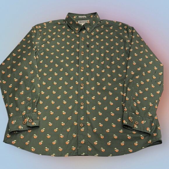 Duluth Trading Co Men's Large Green MINT JULIP UNTUCKED Button Down Shirt - Picture 2 of 3